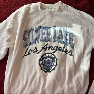 Abercrombie White Silver Lake Los Angeles Sweatshirt
